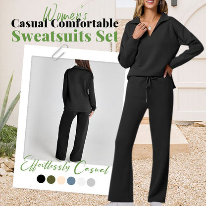 ⏳ 2-teilige Outfits für Damen, lässige Langarm-Trainingsanzüge