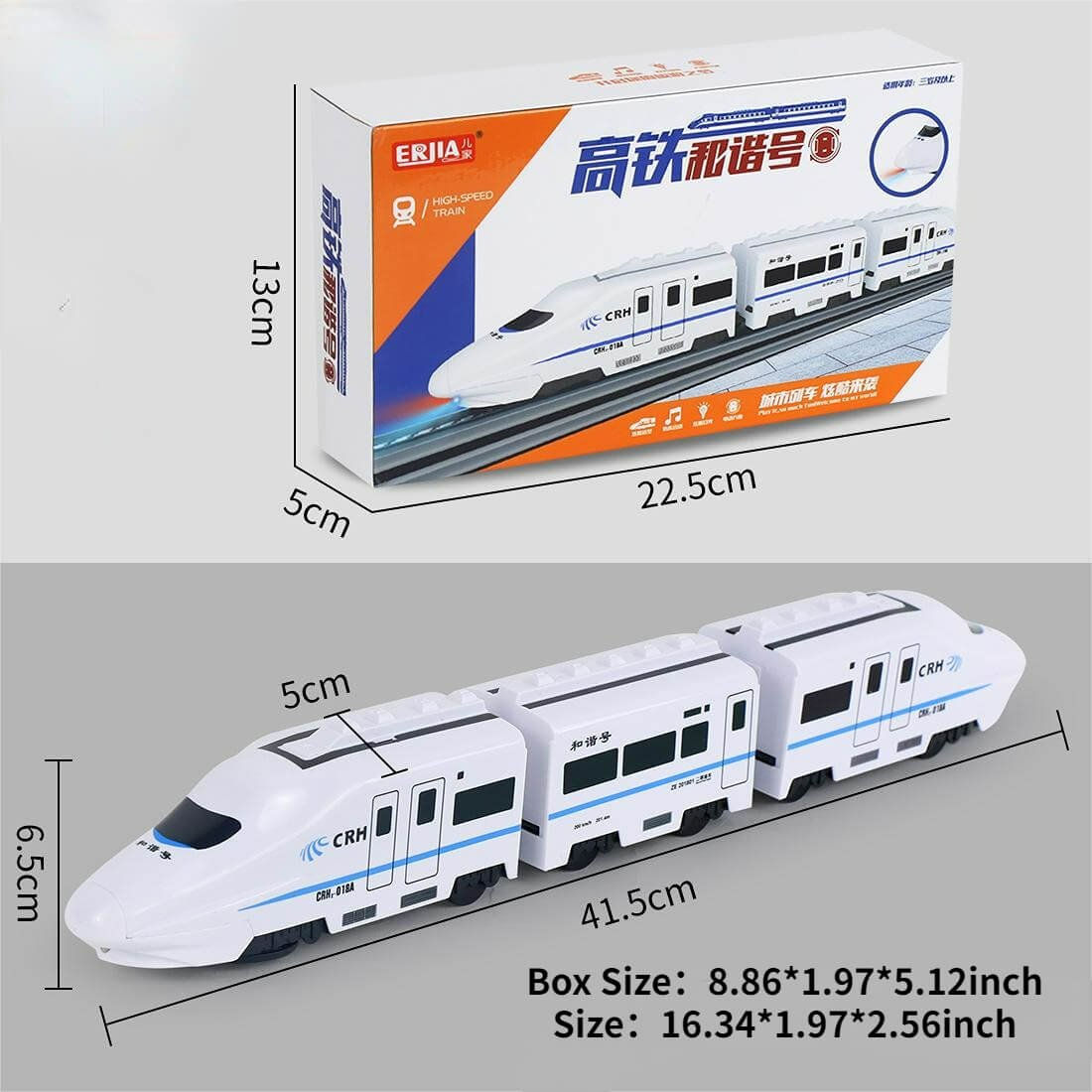 💥Hot Sale 💥-Elektrische Universal-Simulation Hochgeschwindigkeits-Eisenbahn Harmony Train Toy