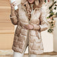 Warme Wintermäntel mit Kapuze für Damen in mittlerer Länge