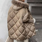 ❄️Winterschlussverkauf – 50% RABATT❄️Damen Midi-Parka mit Strickärmeln