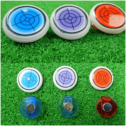 🔥Sommer-Hot-Sale 49% Rabatt🔥(Golftrainer) Golfball-Marker Runde Kappe Clip Mark mit Level Funktion