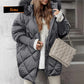 ❄️Winterschlussverkauf – 50% RABATT❄️Damen Midi-Parka mit Strickärmeln