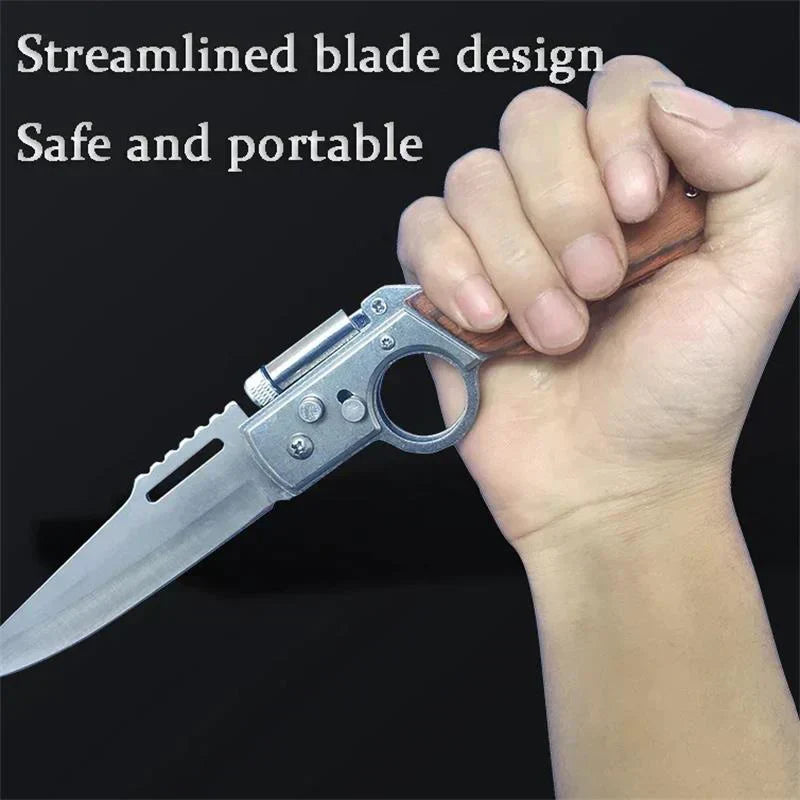 Multifunctional AK47 pocket knife for outdoor adventure and self-defense