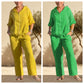💛49% Rabatt🔥Casual Hooded Cotton and Linen Two-Piece Suit