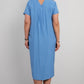 Lässiges Hemdkleid für Damen in großen Größen mit Blumendetails