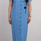 Lässiges Hemdkleid für Damen in großen Größen mit Blumendetails