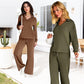 ⏳ 2-teilige Outfits für Damen, lässige Langarm-Trainingsanzüge
