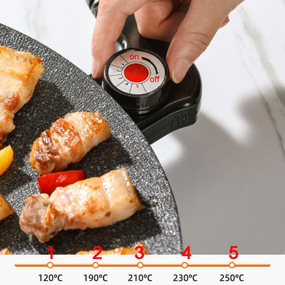 🎉Kaufen Sie mehr, werden Sie besser     Elektrische Grillpfanne mit Antihaftbeschichtung für den Innenbereich