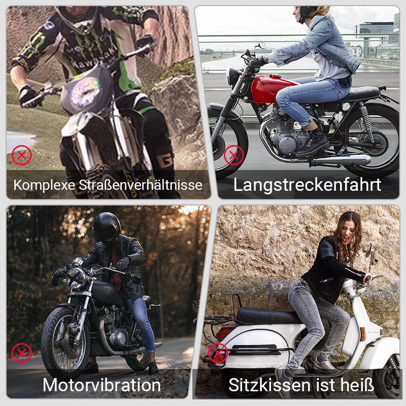 Druckreduzierendes, stoßdämpfendes, atmungsaktives Motorradsitzkissen