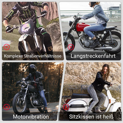 Druckreduzierendes, stoßdämpfendes, atmungsaktives Motorradsitzkissen