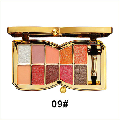🔥49 % RABATT✨10-Farben-Sparkle-Shimmer-Lidschatten-Palette
