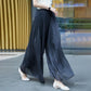 🔥Hot Sale 49% Off🔥Glasierte Eis Seide Boden-Länge Weites-Bein Culottes