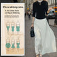 🔥Hot Sale 49% Off🔥Glasierte Eis Seide Boden-Länge Weites-Bein Culottes