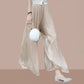 🔥Hot Sale 49% Off🔥Glasierte Eis Seide Boden-Länge Weites-Bein Culottes