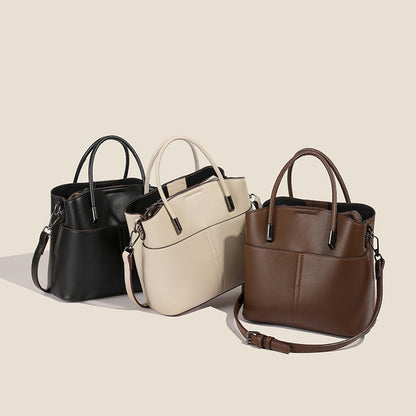 Retro Leder Schultertasche & Handtasche für Frauen