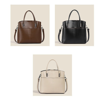 Retro Leder Schultertasche & Handtasche für Frauen