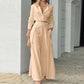 Elegantes zweiteiliges Set: langärmliges Oberteil mit Bündchen und Hose mit hoher Taille