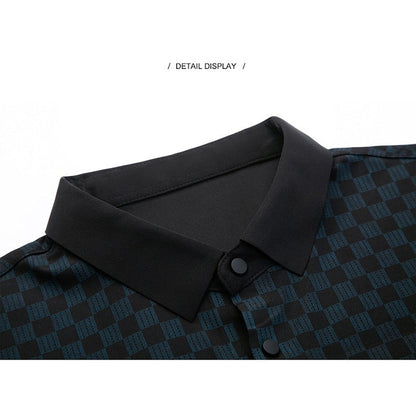 🔥Sommer Hot Sale - Herren Sommer Revers kariertes Hemd