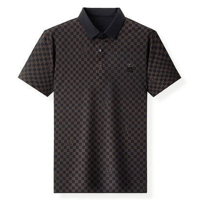 🔥Sommer Hot Sale - Herren Sommer Revers kariertes Hemd
