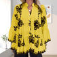 🍃49% Rabatt 🧺Women’s Boho Style Printed Ruffle Top