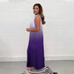 🌈49% Rabatt 🎉Gefaltetes Neckholder-Kleid mit Farbverlauf