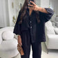 62%Rabatte💥  Damen-Set aus Hemd und Hose aus Baumwollleinen