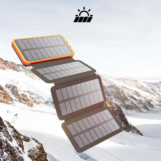 25000mAh Solar-Powerbank mit hoher Kapazität - schnelles Aufladen