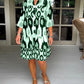 🍂Saisonwechsel-Rabatte 57% Rabatt🍂Plissee-Kleid mit Fleckenmuster