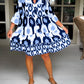 🍂Saisonwechsel-Rabatte 57% Rabatt🍂Plissee-Kleid mit Fleckenmuster