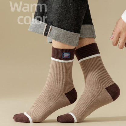 Herbst- und Winter-Herrensocken-Set mit antibakterieller Atmungsaktivität - Tolles Geschenk