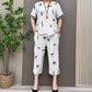 Lockeres T-Shirt 2-teiliges Set