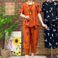 Lockeres T-Shirt 2-teiliges Set