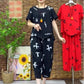 Lockeres T-Shirt 2-teiliges Set