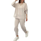 54%Rabatt🔥 Trendy einfarbiges zweiteiliges Set aus Oberteil und Hose für Damen