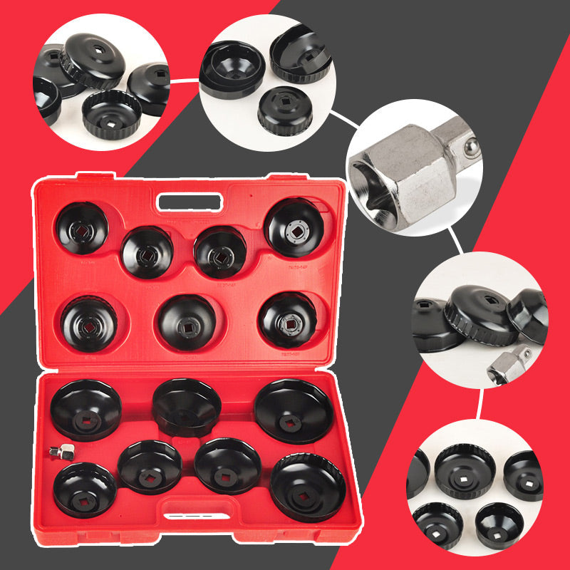 14-Piece Oil Filter Cap Wrench Tool Set