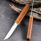 2-in-1 Doppelmesserset mit Holzgriff