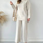 🥰Lässige Mode Solide Farbe Pullover Zweiteiler Anzug