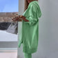 Hooded Sweatshirt & Jogger Leggings 2-Piece Set