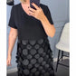 🌷Heißer Verkauf 58% Rabatt🌷Elegantes schwarzes Kleid mit V-Ausschnitt und unregelmäßiger Jacke Zweiteiliges Set