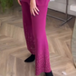 Lässiges 2-teiliges Strick-Set mit Strass-Dekor