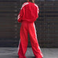 🥰Begrenzter Angebotspreis🥰V-Neck Sweatshirt & Wide-Leg Pants 2-teiliges Set