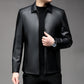 Herren Casual Business Revers PU Lederjacke