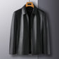 Herren Casual Business Revers PU Lederjacke