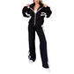 🎁Zweiteiler für Damen:✨ Gestreifte Jacke mit Reißverschluss und Freizeithose🌸