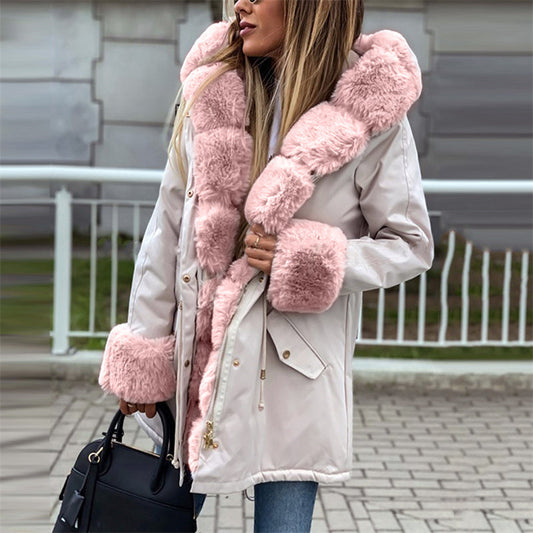 🔥🖤Black Friday Sale🔥Women’s Parka Jacket with Removable Fluffy Trim