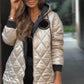 🌸Winterjacke mit Kapuze und Reißverschluss Warm gepolstert für Frauen