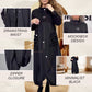 🌟49 % Rabatt!：Langärmeliges Kleid mit Mokkakragen und Kordelzug【kostenloser Versand】