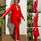 Women's Fashion Jacket & Pants Two Piece Set
