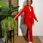 Women's Fashion Jacket & Pants Two Piece Set