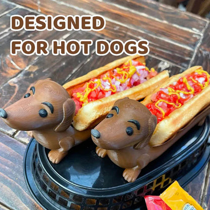 Decorative Dachshund Tray for Hot Dogs